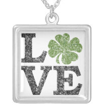 Love Shamrock - St Patricks Day necklaces