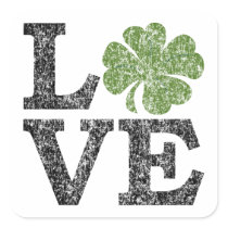 Love Shamrock stickers