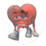 Love Sick Heart Stickers