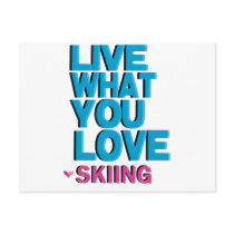 Love Skiing Gifts Postcard