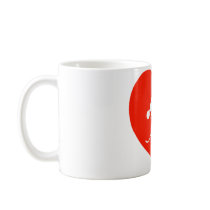 Love Skiing Red Heart Mugs
