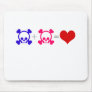 Love Skulls Mouse Pads