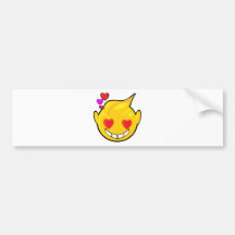 love smiley face bumper sticker