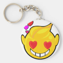 love smiley face key chains