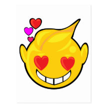 love smiley face post cards