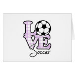 Love Soccer Greeting Card