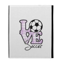 Love Soccer iPad Folio Covers