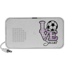 Love Soccer Laptop Speaker