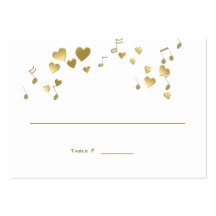 Love Song Music Wedding Place Card Business Cards