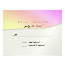 Love Songs Bat Mitzvah/ Response Card Custom Invitations
