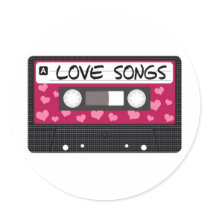 Love Songs Tape Stickers
