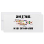 Love Starts Inside Of Your Genes (DNA Replication) Rack Cards