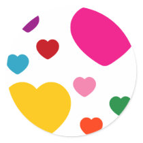 Love Round Sticker