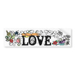 LOVE sticker bumper stickers