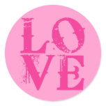 LOVE Sticker in Pinks