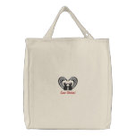 Love Stinks Skunk Love Valentine Tote embroidered bags