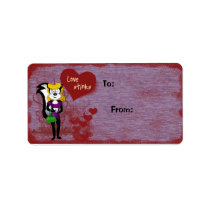 Love Stinks Valentine Gift Label