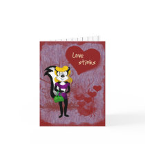 Love Stinks Valentine Recipe Card