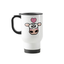 Love Struck Cow Travel Mug