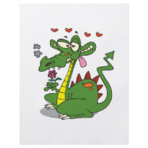love struck valentine dragon cartoon flyer