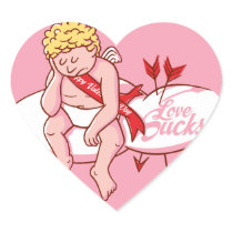 Love Sucks Cupid Anti-Valentine's Day Stickers