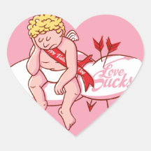Love Sucks Cupid Anti-Valentine's Day Stickers