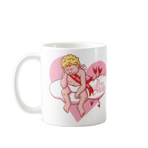 Love Sucks Cupid Valentine's Mug (Personalizable)