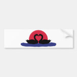 love swans icon bumper stickers