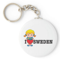 Love Sweden Key Chains