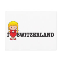 Love Switzerland Post Card