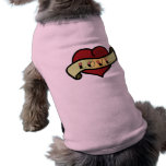 Love Tattoo Heart Dog Shirt