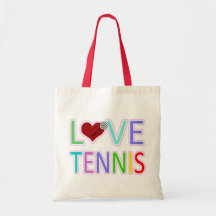 LOVE TENNIS TOTE BAGS