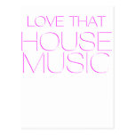 Love That House Music Post Card