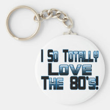 Love The 80's Keychain