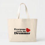 Love The Drummer Tote Bags