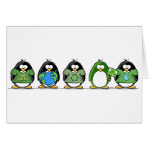 Love the earth penguins card