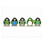 Love the earth penguins post cards