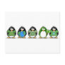 Love the earth penguins post cards