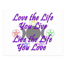 Love the Life You Live Postcard