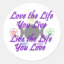 Love the Life You Live Stickers