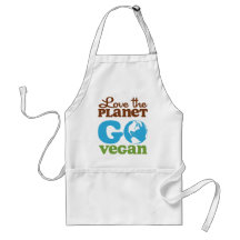 Love the Planet Go Vegan Aprons