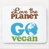 Love the Planet Go Vegan Mouse Pad