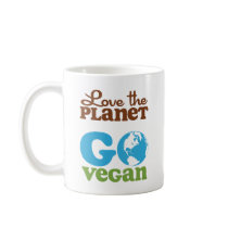 Love the Planet Go Vegan Coffee Mug