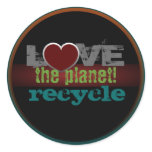Love the Planet Recycle Sticker