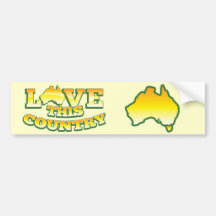 Love this Country AUSTRALIA! Bumper Stickers