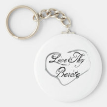 Love Thy Barista Keychain