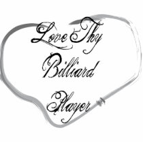 Love Thy Billiard Player Acrylic Cut Outs