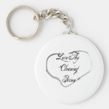 Love Thy Cleaning Person Keychains