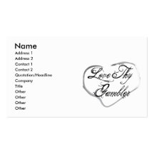 Love Thy Gambler Business Card Template