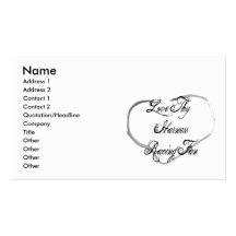 Love Thy Harness Racing Fan Business Card Templates